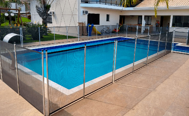 rede de proteção piscina removível
